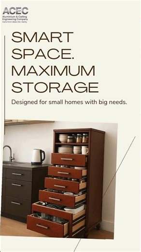 🔥 Compact Modern Kitchen | Maximum Storage | Smart Space Design | ACE Aluminum Works