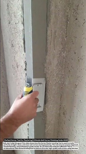 Perfect Corner Tool for Plastering | Ultimate Wall Corner Finishing Guide 2025.