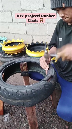 6K views · 74 reactions | Another Diy projects! Rubber Chair 晴 #follower #diyprojects #highlights | Jay Maghanoy Ardines | Facebook