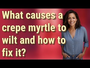 What causes a crepe myrtle to wilt and how to fix it?