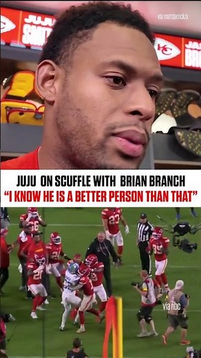 JuJu Smith-Schuster shares his side of the postgame exchange with Brian Branch #nfl
