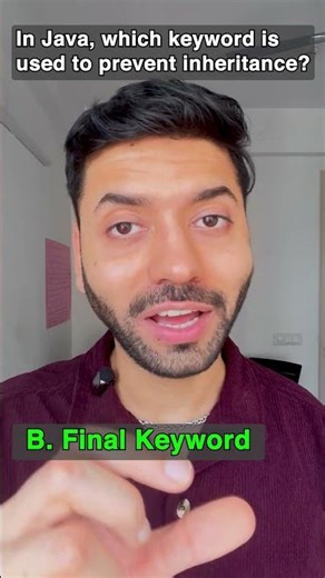 Which Java Keyword Stops Inheritance? 🤯 Interview Trap! #shorts #java #interview #quiz #inheritance