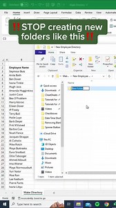 Make directory #Excel #exceltipsandtricks #exceltraining #exceltutorial @à la une LEARN MORE | LEARN MORE