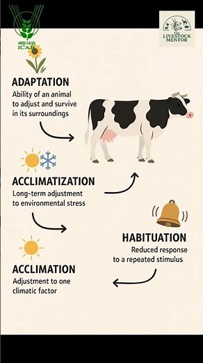 🌿 How Animals Adapt to Their Environment | Easy Explanation with Examples 🐄☀️❄️#icar #ivri #arsnet🔥🌱