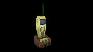 Scifi low poly phone PS1 style - 3D model by aniketashis