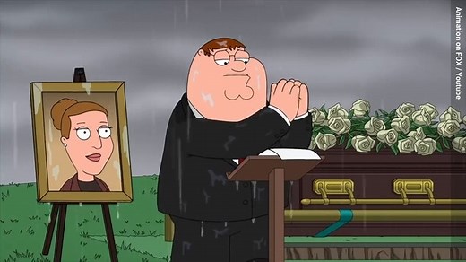 Family Guy: Peter Speaks At Angela's Funeral