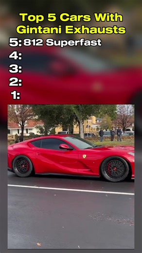 Top 5 Lamborghinis and Ferraris with Gintani Exhausts