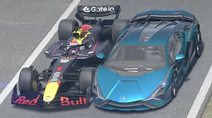 Max Verstappen Red Bull F1 2025 vs Lamborghini Sián FKP 37 at Monza | Raceluxius Horizon