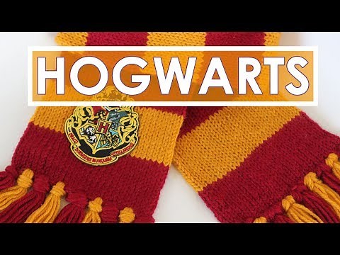 How to Knit a Harry Potter Scarf in Gryffindor Colors