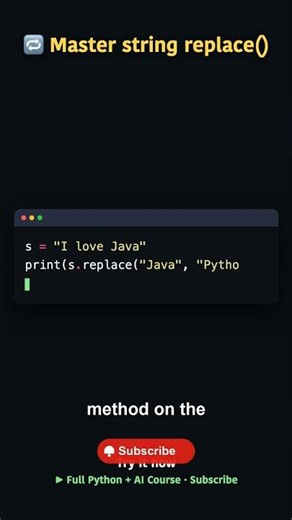 🔁 Master string replace()