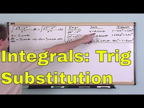 Lesson 16- Integration By Trig Substitution (Calculus 1 Tutor)