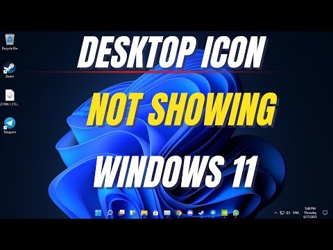 Desktop App Not Showing Windows 11 | Desktop Icon Missing Windows 11