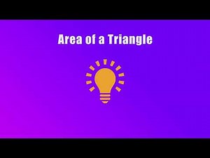 Area of a Triangle