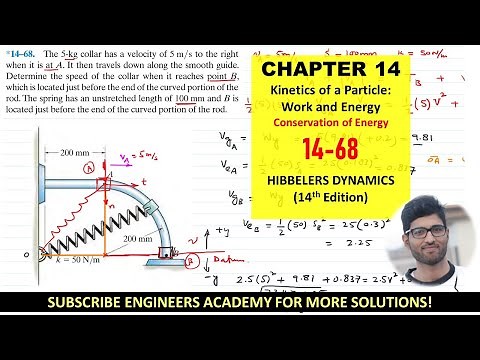 14-68 Kinetics of Particle: Conservation of Energy Chapter 14: Hibbeler Dynamics | Engineers Academy