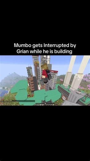 Mumbo gets Interrupted by Grian while building