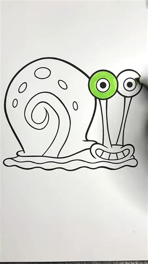 4.3K views · 66 reactions | Gary  #spongebob #ASMR #coloring #relaxingvideos #satisfyingcoloring | The master of colors | Facebook