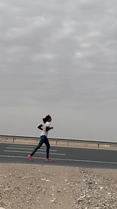 631K views · 1.7K reactions | Strong Headwind, speed Trucks and sand…. Not an easy task to tackle but she is not weak of will. 70Km is completed, just 130 more to go. #RunAcrossQATAR #worldrecord #SheCanSheWill | Sufiya Sufi Runner | Facebook