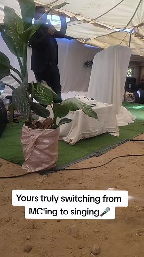 Yours truly switching from MC'ing to singing 🎤