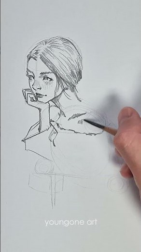 Portrait Pencil Sketch Process #drawing #dashataran