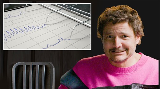 Pedro Pascal takes a lie detector test