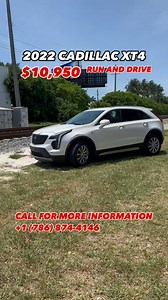 32 reactions · 3 comments | 2022 CADILLAX XT4 Stock: 100049 Title: Salvage Miles: 62,391 Price: $10,950 CALL FOR MORE INFORMATION +1 (786) 874-4146 LOCATED AT 18370 W DIXIE HWY NORTH MIAMI BEACH FL 33160 | Deluxe Cars Miami | Facebook