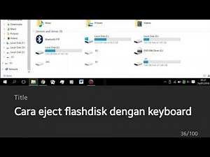 How to eject a flash drive with the keyboard