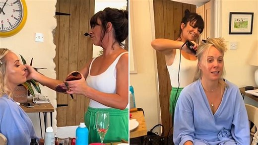 I did my ex-husband's new wife's hair and makeup on their wedding day - my friend's couldn't believe it but I think it's brilliant