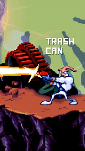7.3K views · 78 reactions | [PT-BR] A lata de lixo mais forte do universo [ENG] The strongest trash can in the universe Game: EarthWorm Jim #snes #supernintendo #retrogames #jogadorespacial | Jogador Espacial | Facebook