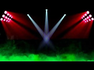 Dj disco lights green screen effect 3D animation video
