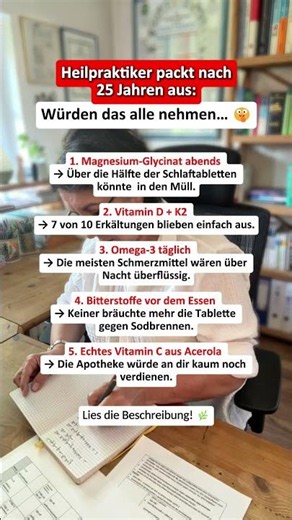 Würde jeder diese Supplemente nehmen, hätte die Industrie ein RIESEN PROBLEM...