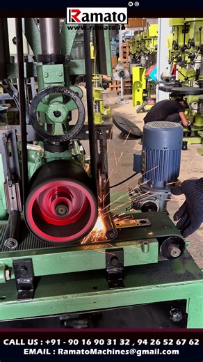 ⚙️ Automatic Belt Grinding Machine Conveyor Based | 5 HP | 3 Phase | 2800 RPM ⚙️✨ High-Performance Industrial Belt Grinder for Precision Surface Finishing ✨ 🔹 Manufactured by: Rajlaxmi Machine Tools 🔹 Brands: HMP | Ramato | Roent 🔹 Location: Rajkot, Gujarat, India 🇮🇳 ✅ Features: 🔸 Robust 3 Phase 5 HP Motor 🔸 2800 RPM High-Speed Grinding 🔸 Conveyor Based Automation System 🔸 Heavy-Duty Structure for Continuous Operation 🔸 Ideal for Metal, Steel, Alloy & Fabrication Units 🌍 Our Manufactu