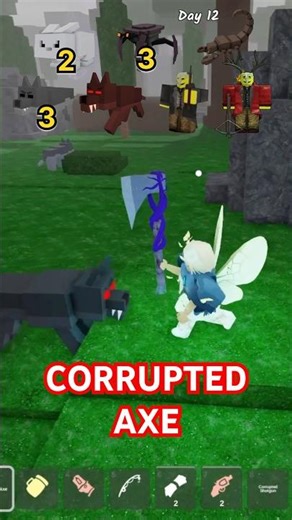 Corrupted Axe 🆚 Animals 🐰#99nightsintheforest #99nights #roblox