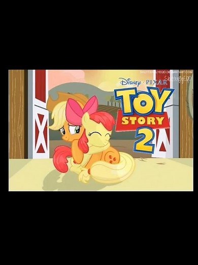 toy story 2 woody and applejack jesiee and Apple Bloom #toystory