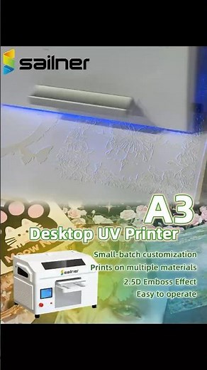 Print on ANYTHING! 🖨️ Endless Possibilities. Sailner A3 Desktop UV Printer