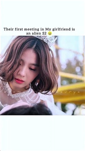 Their first meeting in unfortunate time 🥶 Cdrama ❣️~ My girlfriend is an alien S2 #cdrama #shorts
