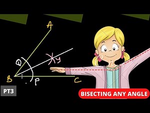 How to bisect any given angle, ABC (CONSTRUCTION PT 3)
