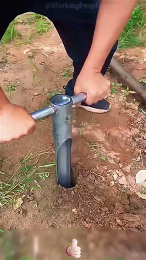 Manual pile driver tool #tool #safety