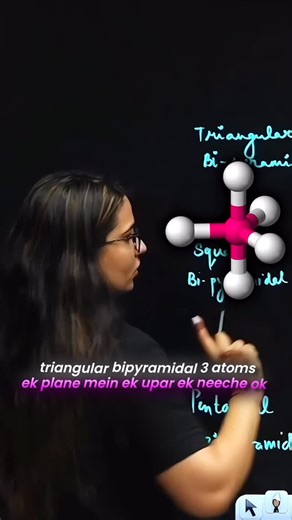 Harsha Soni Chemistry Educator on Instagram: "Bi-pyramidal geometry types 👆🏼 #physicswallah #neet2025 #chemistryeducator #neetpreparation #harshasoni #chemistrywithharsha #pwfamily #neetmotivation #chemistryreel #neetmotivation2025"