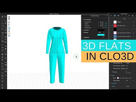 CLO3D Beginner Course - How to make 3D flats in CLO3D