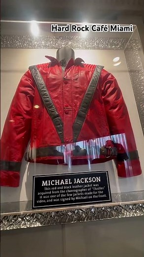 Michael Jackson’s “Thriller” Jacket Hard Rock Café Miami #michaeljackson #usa #hardrockcafe #miami