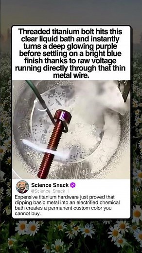 HIGH VOLTAGE CHANGES METAL COLOR