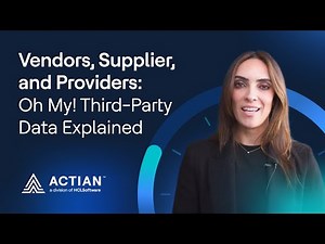 Vendors, Supplier, and Providers: Oh My! Third-Party Data Explained