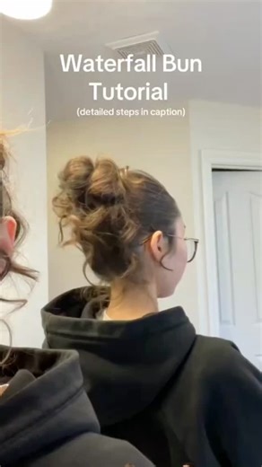 selfcare and haircare | STEPS: 1. Put hair into a slick back pony. 2. Make a donut shape bun with most of your hair sticking out. 3. Curl hairs that are sticking... | Instagram