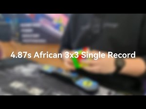 GANCUBE - Daniel Rush 4.87s AfR 3×3 Single & 6.97s AfR 3×3 Average