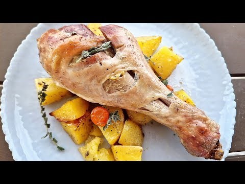 Μπούτια Γαλοπούλας Στο Φούρνο Με Πατάτες - Baked Turkey Legs With Potatoes - Eπ. 568 | Σταυρούλα Ζ.