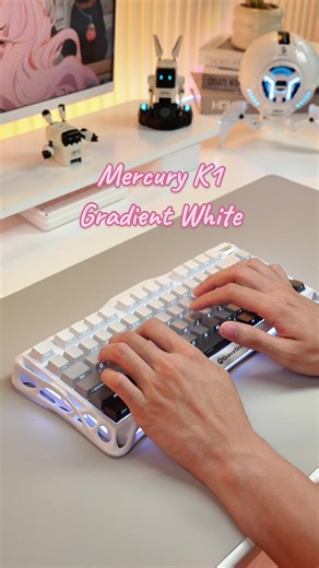 Smooth GravaStar x Kailh Cherry Pink Linear Switches