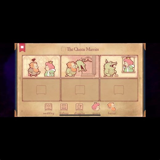 Storyteller walkthrough The queen marries