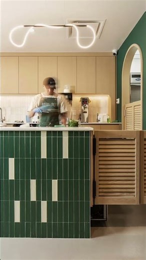 Green moves through the spaces, softening edges and setting the mood. #greeninterior #綠色系室內設計