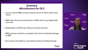 Management of Cartilage Injuries About the Ankle