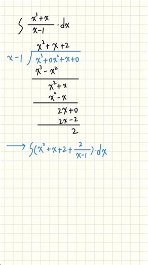 Improper Fractions in Integrals — How?